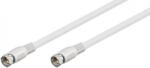 Goobay Cablu antena satelit F tata - F tata 10m alb Goobay (50741)