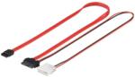 Goobay Cablu de date HDD SATA 2in1 + adaptor de alimentare 1.5Gbit/s/3 0.3m 95713 Goobay (95713)