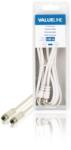 Valueline Cablu antena F tata - F tata 2m alb VALUELINE (VLSB41000W20)