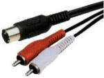 Cabletech Cablu 5 Din la 2x RCA 1.5m Cabletech (KPO2792-1.2)