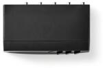 Nedis Comutator audio analogic Nedis 4x (2x RCA Stereo mama) - 1x RCA Stereo mama +iesire casti negru (ASWI2414BK)