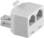 Goobay Adaptor RJ11 tata la 2x RJ11 mama alb Goobay (93050)