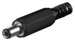 GBC Mufa alimentare DC tata pe cablu 5.5x2.5 mm negru GBC 29.0486. 10 (29.0486.10)