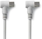 Nedis Cablu IEC Coaxial tata cotit - IEC Coaxial mama cotit 1.5m alb NEDIS (CSGP40100WT15)