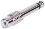 BST Adaptor JACK 6.35 mm tata - RCA mama MONO metal BST 18-5584 (18-5584)