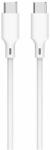Well Cablu 2.0 USB TYPE C - USB TYPE C PD 60W 1m alb Well CABLE-USBC/USBC-1WE06-WL (CABLE-USBC/USBC-1WE06-WL)