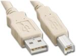 Gembird Cablu USB 2.0 A la USB B impimanta 1.8m crem Micro Connect Gembird (USBAB2) - habo
