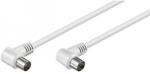 Goobay Cablu coaxial 90 grade la coaxial 90 grade 2.5m dublu ecranat Goobay (11521)