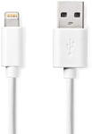 Nedis Cablu incarcator/date Apple Lightning 8-Pini - USB-A tata 1m 2.4A alb Nedis (CCGB39300WT10)