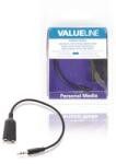 Valueline Splitter audio stereo Jack 3.5 mm tata - 2x 3.5 mm mama 0.2m Valueline (VLMB22100B02) - habo