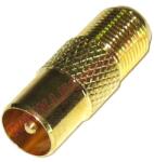 Cabletech Adaptor F mama la tv tata aurit Cabletech (ZLA0460-1)
