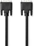Nedis Cablu DVI-D 24+1-Pin tata - DVI-D 24+1-Pin tata 3m negru Nedis (CCGT32000BK30) - habo