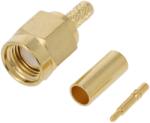 ADAM TECH Mufa SMA tata drept LMR100 RG174 RG316 crimpat pe cablu PTFE RF2-02B-T-02-50-G ADAM TECH (RF2-02B-T-02-50-G)