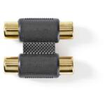 Nedis Adaptor audio stereo 2x RCA mama - 2x RCA mama aurit 1buc Nedis (CAGP24952BKG) - habo