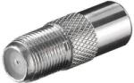 Goobay Adaptor coaxial tata la F mama din metal Goobay (11395)