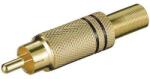 Goobay RCA mufa RCA tata metal aurit inel negru Goobay (11281) - habo