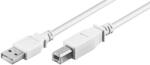 Goobay Cablu USB 2.0 Hi-Speed USB tip A tata - USB tip B tata 1m alb cupru Dublu ecranat Goobay 96186 (96186) - habo
