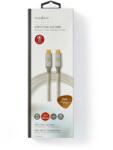 Nedis Cablu USB 3.2 Gen2x2 TYPE C tata-tata 20Gbps 1m 100W 5A argintiu Nedis (CCTB64020AL10) - habo