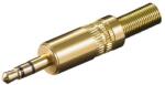 Goobay Mufa Jack 3.5 mm stereo tata metal aurit Goobay (11018) - habo