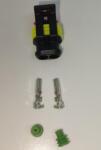 TE Connectivity Set conector cablu Superseal 1.5 mama mufa 2 pin 2 pini inclusi + 2 garnituri incluse IP67 TE Connectivity 282080-1-SET-F (282080-1-SET-F)