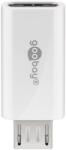 Goobay Adaptor Micro USB tata - USB TYPE C mama OTG Hi-Speed pentru conectarea cablurilor de incarcare/date alb 55550 Goobay (55550)