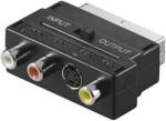 Goobay Adaptor Scart la 3x RCA si Svhs cu comutator Goobay (50123)