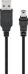 Goobay Cablu USB 2.0 A tata - mini USB B 5-pin tata 3m negru Goobay (60768)