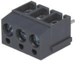 Degson Electronics Regleta 3 contacte neagra de conexiuni placa PCB in unghi 90 5mm 3 piste max. 2.5mm2 negru DEGSON ELECTRONICS DG300-5.0-03P-11-0 (DG300-5.0-03P-11-00A(H))
