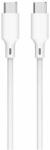 Well Cablu USB2.0 type C - USB type C PD 60W 2m alb Well (CABLE-USBC/USBC-2WE06-WL)