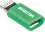Valueline Adaptor USB Lightning tata - micro USB mama verde Valueline (VLMP39901G) - habo