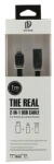 Dux Ducis Cablu USB My-Magic 2in1 Micro USB sau Lightning negru 1m plat (IUCAX21NEG) - habo