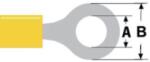 Valueline Conector FAST ON RING 8.4mm galben Valueline (ST-205)