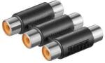 Goobay Adaptor prelungire 3x RCA mama la 3x RCA mama Goobay (12008) - habo