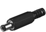 GBC Mufa alimentare DC tata pe cablu 6.3x1.3 mm cu protectire cablu negru GBC 29.0483. 00 (29.0483.00)