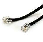 EDC Cablu telefon RJ11 6P4C negru 2m EDC (01-0350)