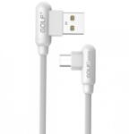 GOLF Cablu Golf Wing Micro USB 45M 1m 2.4A alb (GC-45M-W) - habo