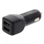 Well Alimentator USB bricheta auto 2 iesiri 2.4A negru Well (PSUP-USB-C224BK-WL)