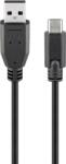 Goobay Cablu USB 2.0 tata la USB Type C tata 0.5m negru Goobay (55467) - habo