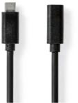 Nedis Cablu prelungitor USB-C tata v3.2 - USB-C mama v3.2 2m 4K /60Hz 60W negru Nedis CCGL64010BK20 (CCGL64010BK20) - habo