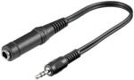 Goobay Cablu adaptor STEREO Jack 3.5 mm tata la STEREO Jack 6.35 mm mama 20cm Goobay (50470) - habo