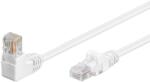 Goobay Cablu patch UTP CAT5e RJ45 1x90 grade 2m alb Goobay (94164)