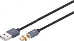Goobay Cablu USB 2.0 cu mufa magnetica micro USB 1.2m negru Goobay (72750) - habo
