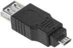 Cabletech Adaptor tata micro 5 pini la USB 2.0 A mama Cabletech (ZLA0869) - habo