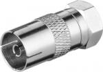 Goobay Adaptor coaxial TV mama - F tata din cupru Goobay (67317)