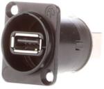 Neutrik Adaptor panou priza USB A mama - USB B mama spate Neutrik NAUSB-W-B (NAUSB-W-B)