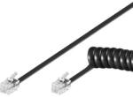 Goobay Cablu telefonic receptor spiralat RJ10 7m 4 pini 4 contacte Goobay (68003)