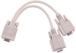 Cabletech Cablu adaptor VGA la 2 VGA mama Cabletech (KPO3869) - habo