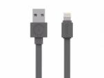 allocacoc Cablu alimentare/sincronizare USB - iPhone Lighting 1.5m plat 2.4A gri Allocacoc (USBCABLE BASIC Lightning Grey) - habo