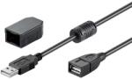 Goobay Cablu prelungitor USB 2m mama-tata clip si ferita USB2.0 Goobay (93284)