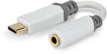 Nedis Adaptor PROFESIONAL Digital USB type C tata - Jack 3.5 mm mama Nedis 0.1m alb contacte aurite CCBW65950WT01 (CCBW65950WT01) - habo